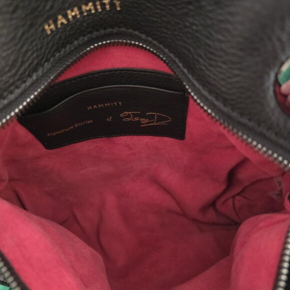 Rare Find - Hammitt Tony Signature Medium Black & Gunmetal Crossbody Bag NWT - Picture 3 of 9